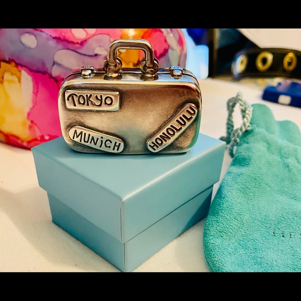 Tiffany & Co Suitcase Pillbox *Retired and Rare*